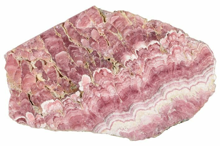 Polished Banded Rhodochrosite Slab - Argentina #286999